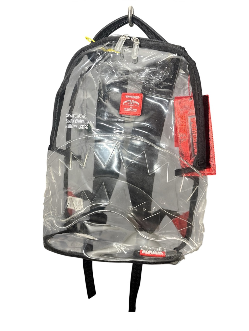 NWT Sprayground Shark Central Clear DLX Backpack - Picture 11 of 11